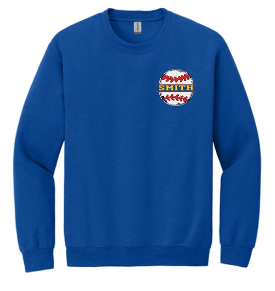 Baseball name front-number back