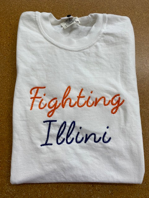 Illini Chain Stitch Ebroidery