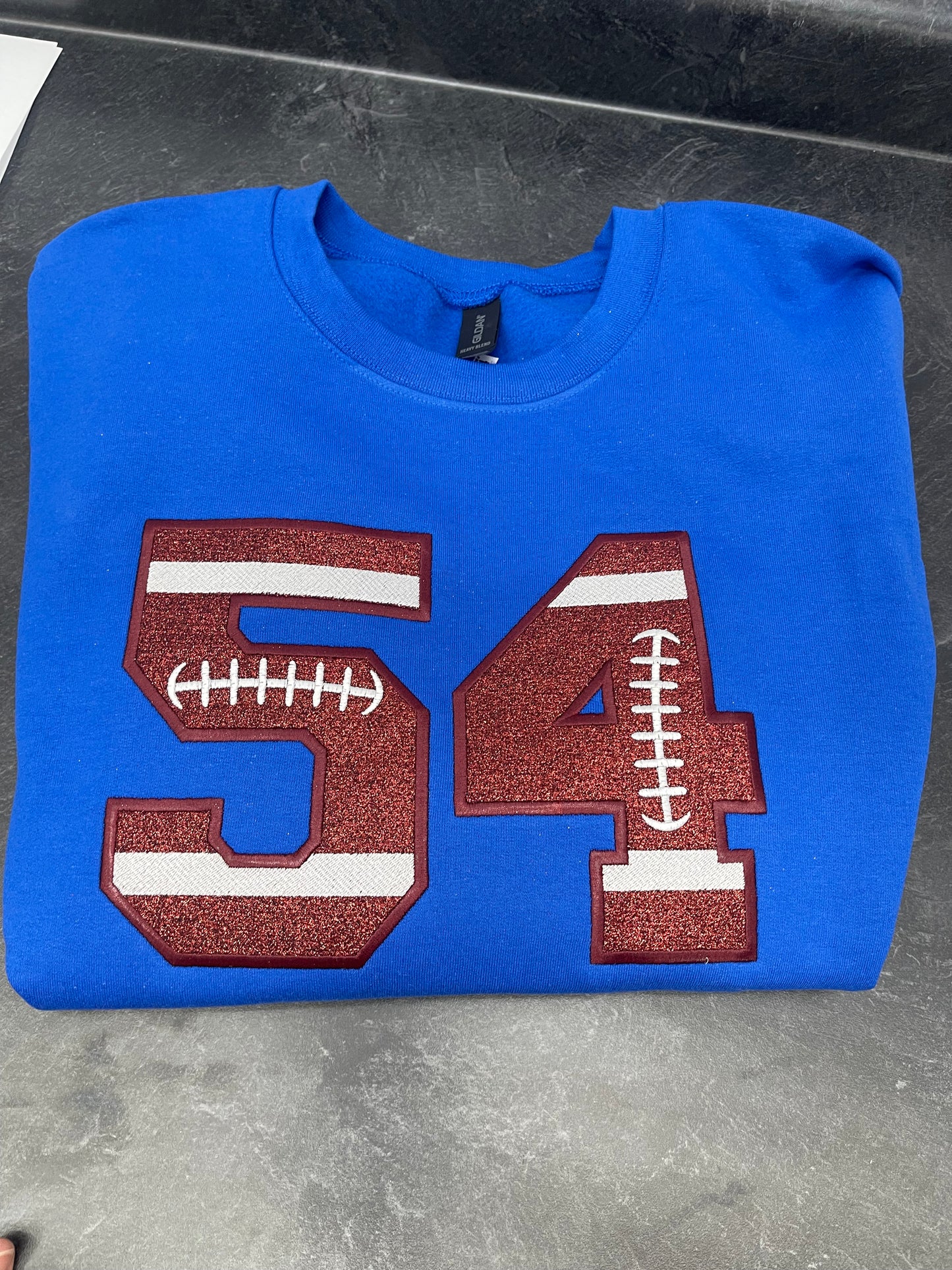Glitter Sports Number