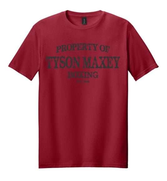 Property of Tyson Maxey Boxing