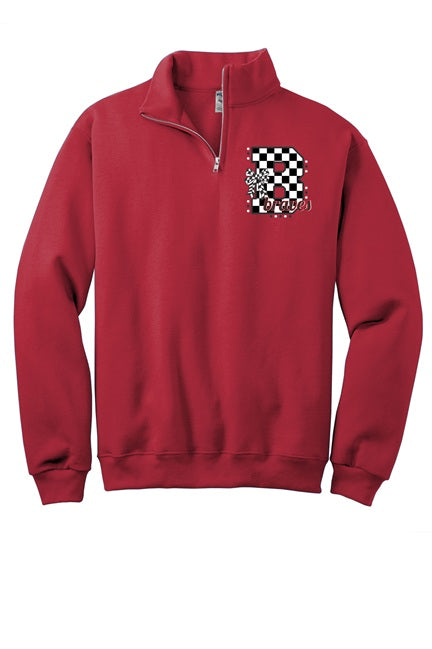 Checkered 1/4 zip