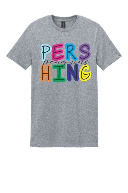 Pershing Bubble letters