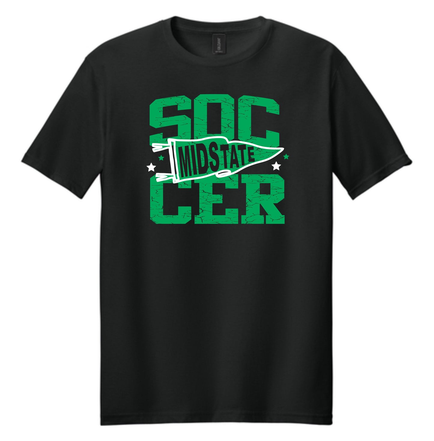 Distressed sports pennant