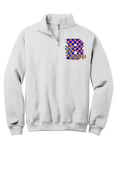 Checkered 1/4 zip