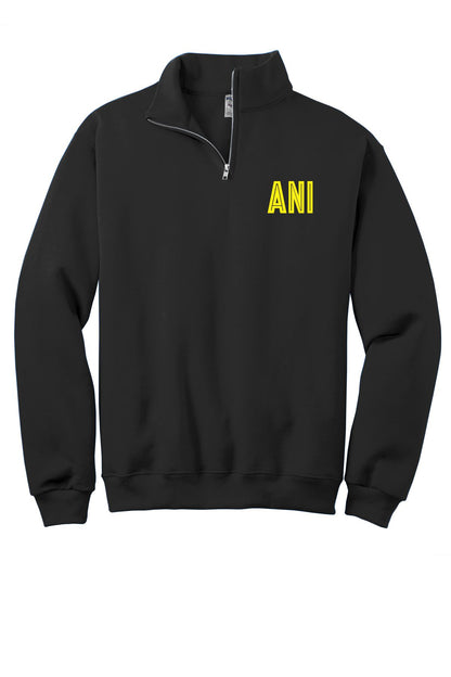Monogrammed embroidered 1/4 zip