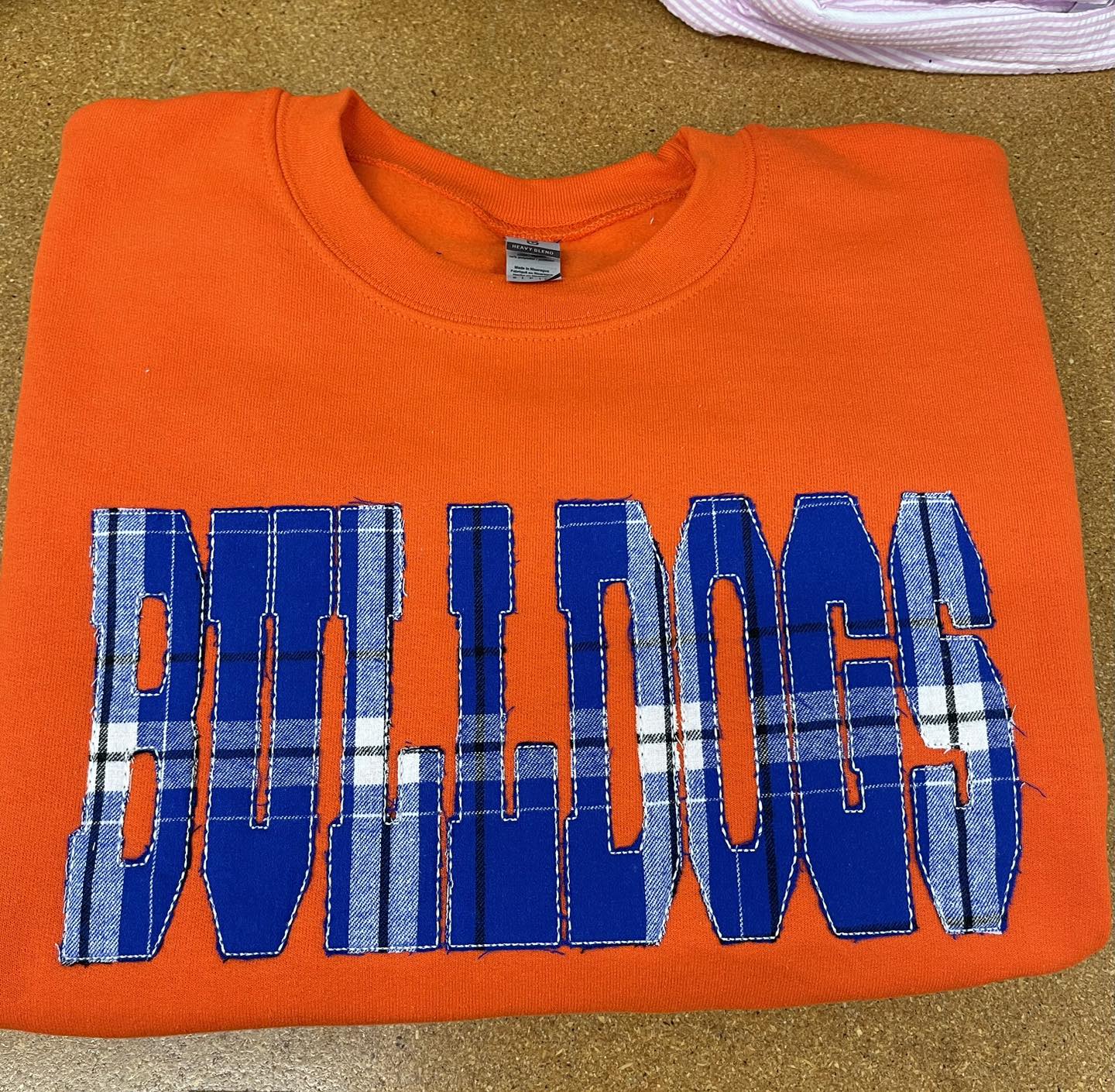 Flannel Applique Crewneck