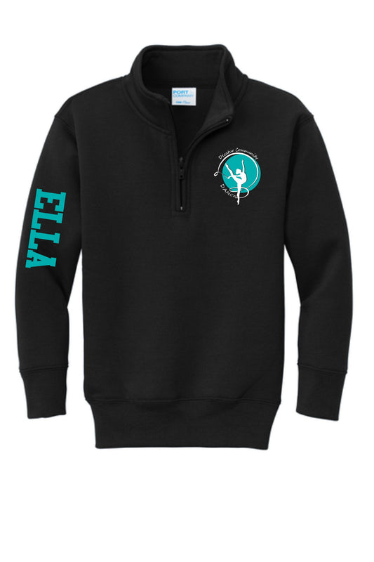 DCD Black 1/4 zip