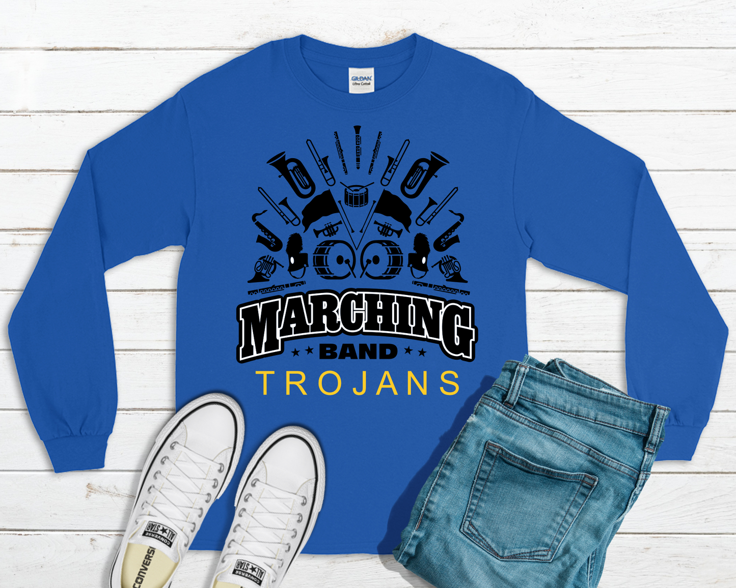 Trojans Marching Band curve