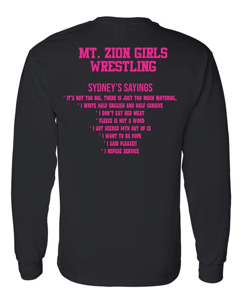 Girls Wrestling Sayings LC