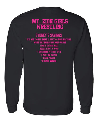 Girls Wrestling Sayings LC