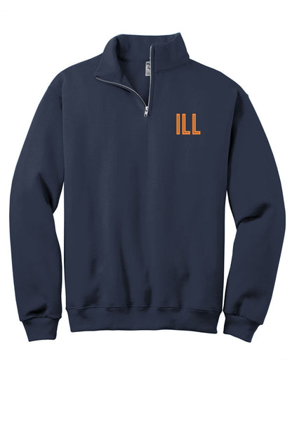 Monogrammed embroidered 1/4 zip