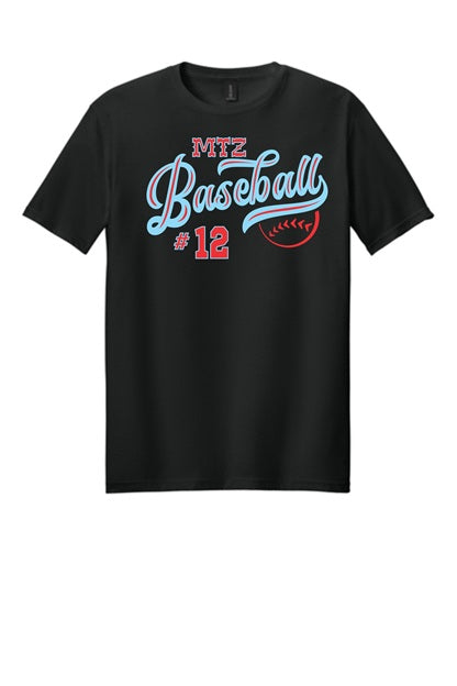 Half baseball MTZ with number