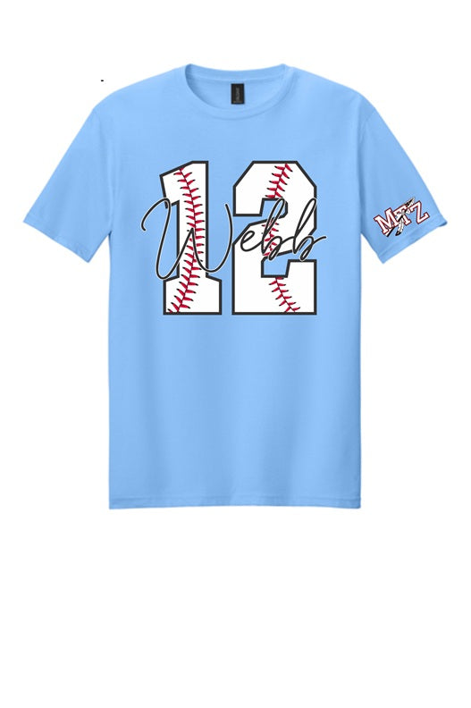 MTZ baseball number shirt
