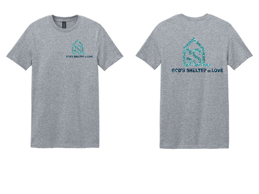 Chest & Back Logo- Glitter Print