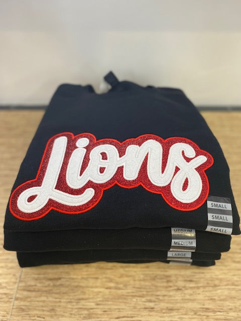 Custom Glitter Embroidery Crewneck Sweatshirt