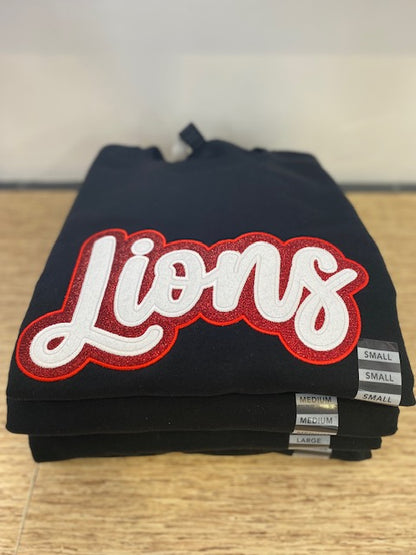 Custom Glitter Embroidery Crewneck Sweatshirt