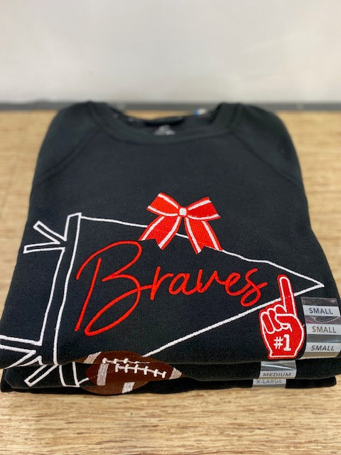 Braves Pennant Embroidery