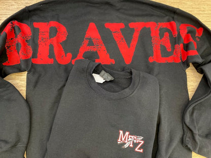 Braves Distressed back