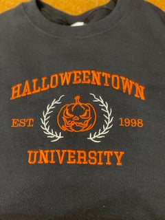 Halloweentown embroidery