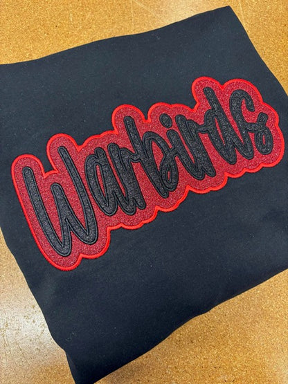 Custom Glitter Embroidery Crewneck Sweatshirt