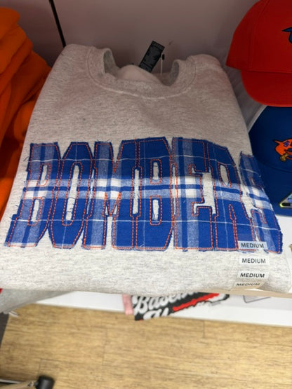 Flannel Applique Crewneck
