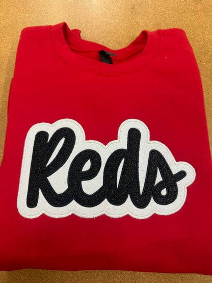 Custom Glitter Embroidery Crewneck Sweatshirt