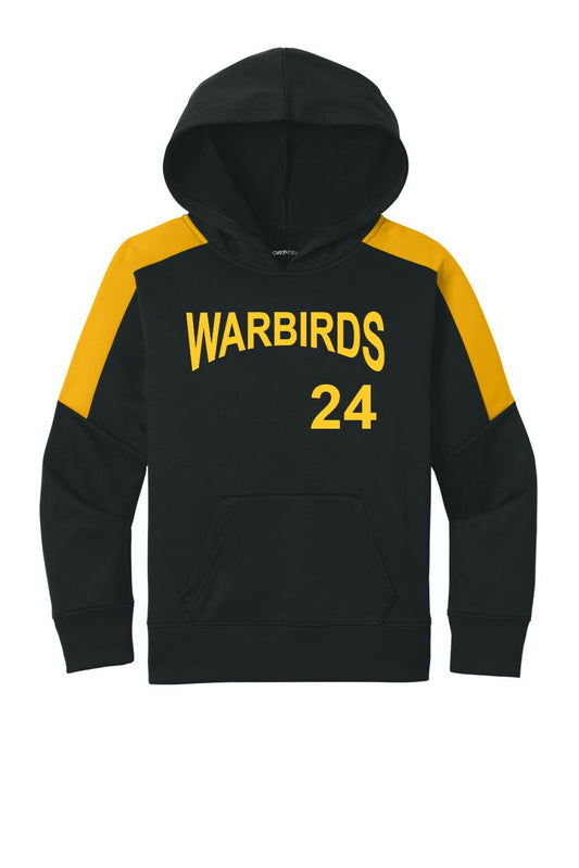 Warbirds black and gold hoodie 13U