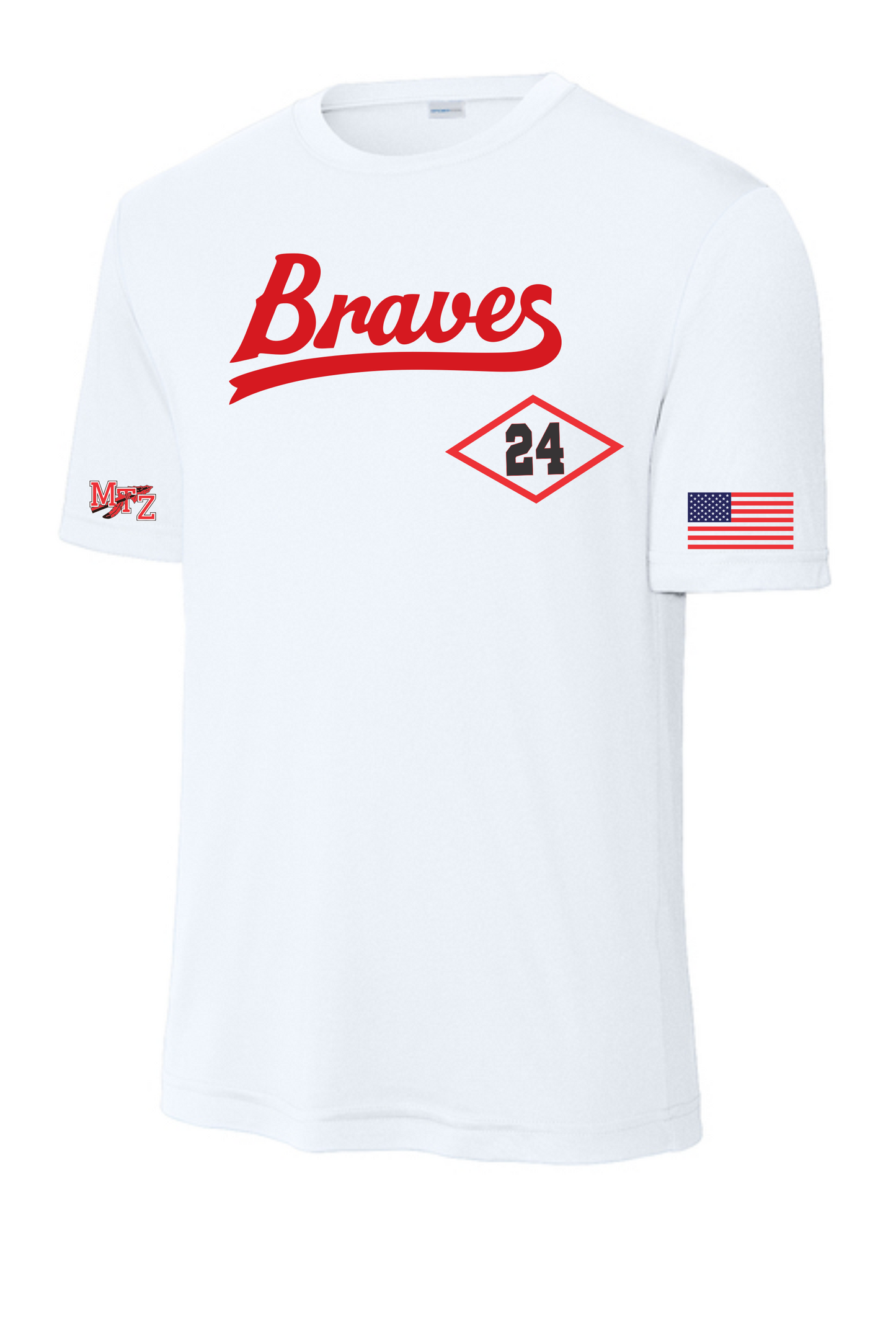 Braves with flag