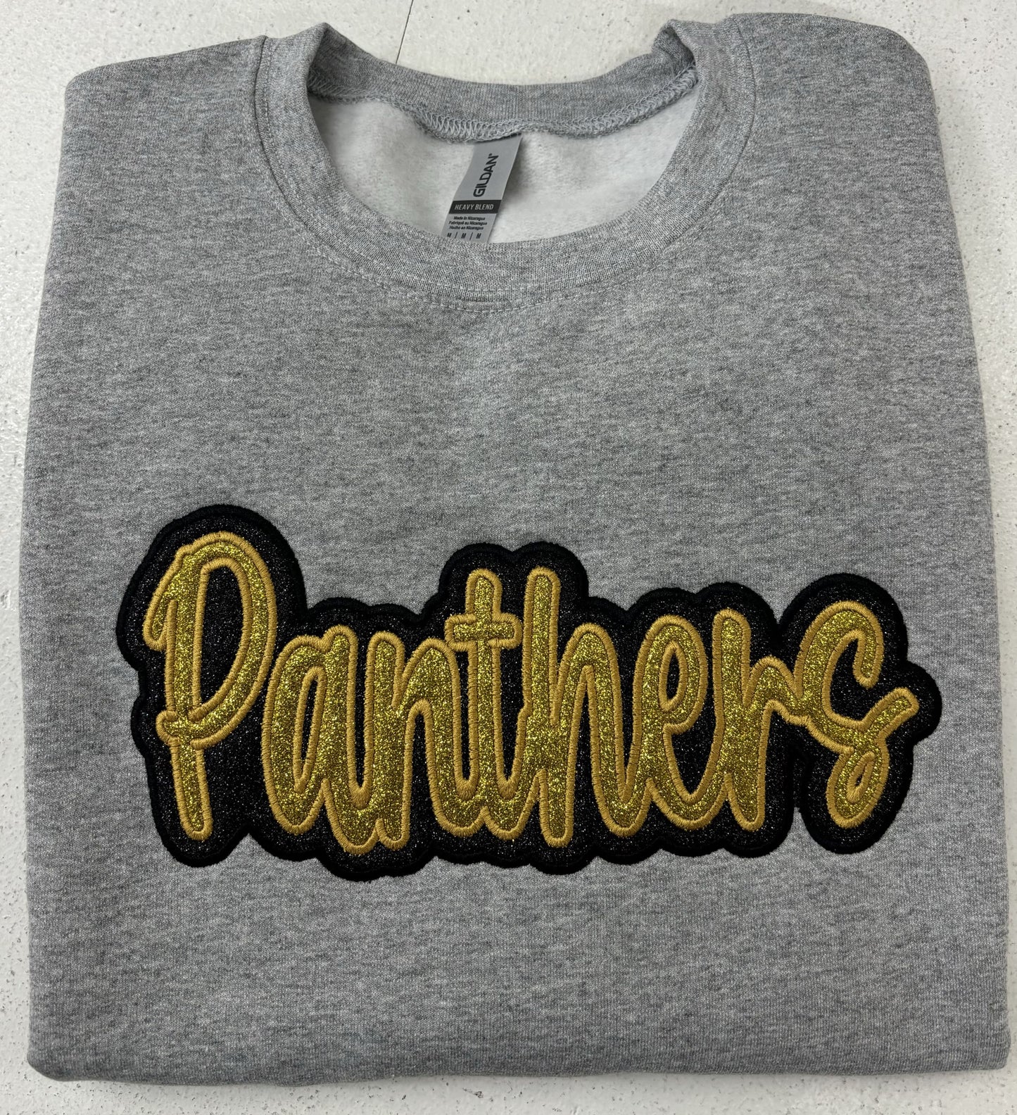 Glitter Embroidery Panthers