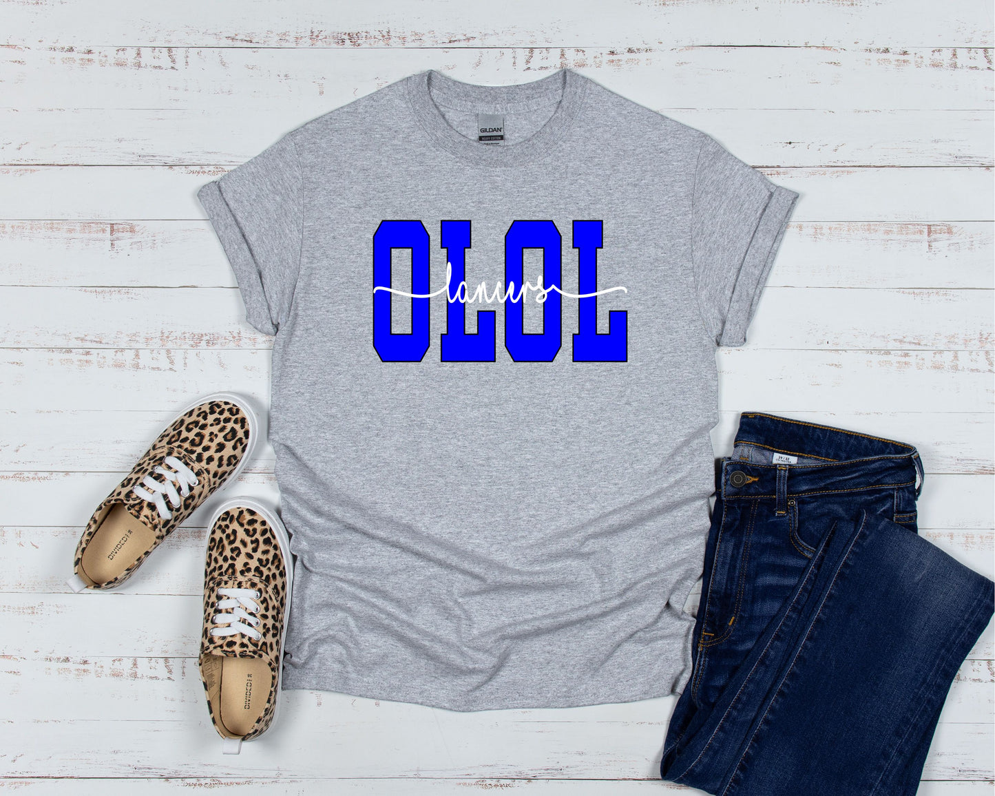 OLOL w/ cursive lancers