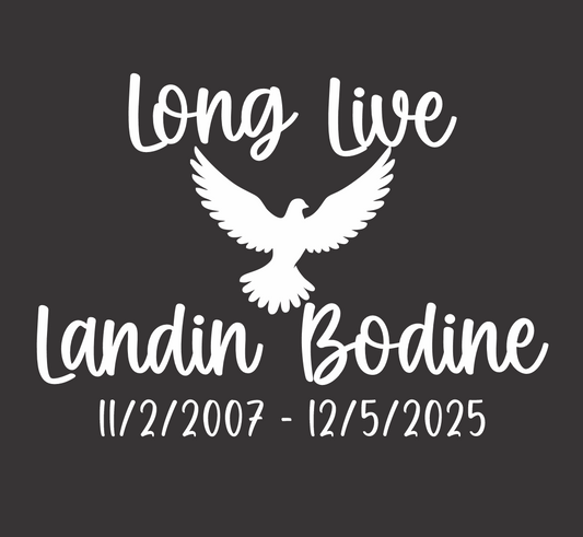 Landin Bodine Car Decal