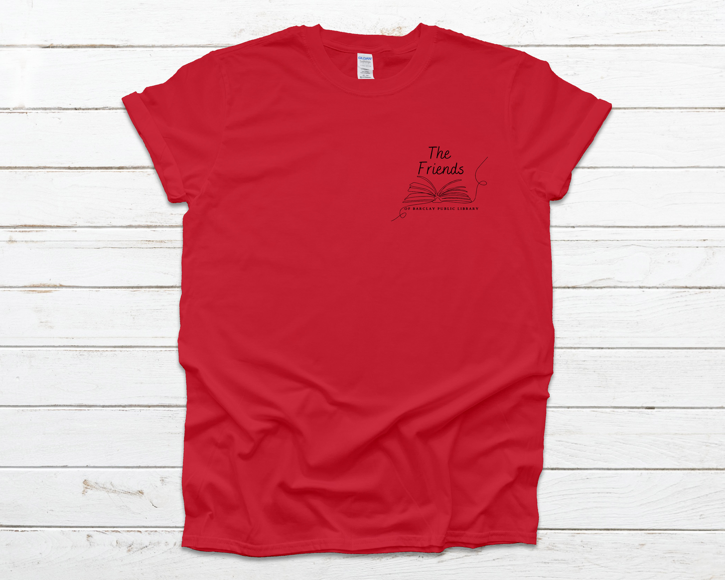 Friends of the library left chest logo
