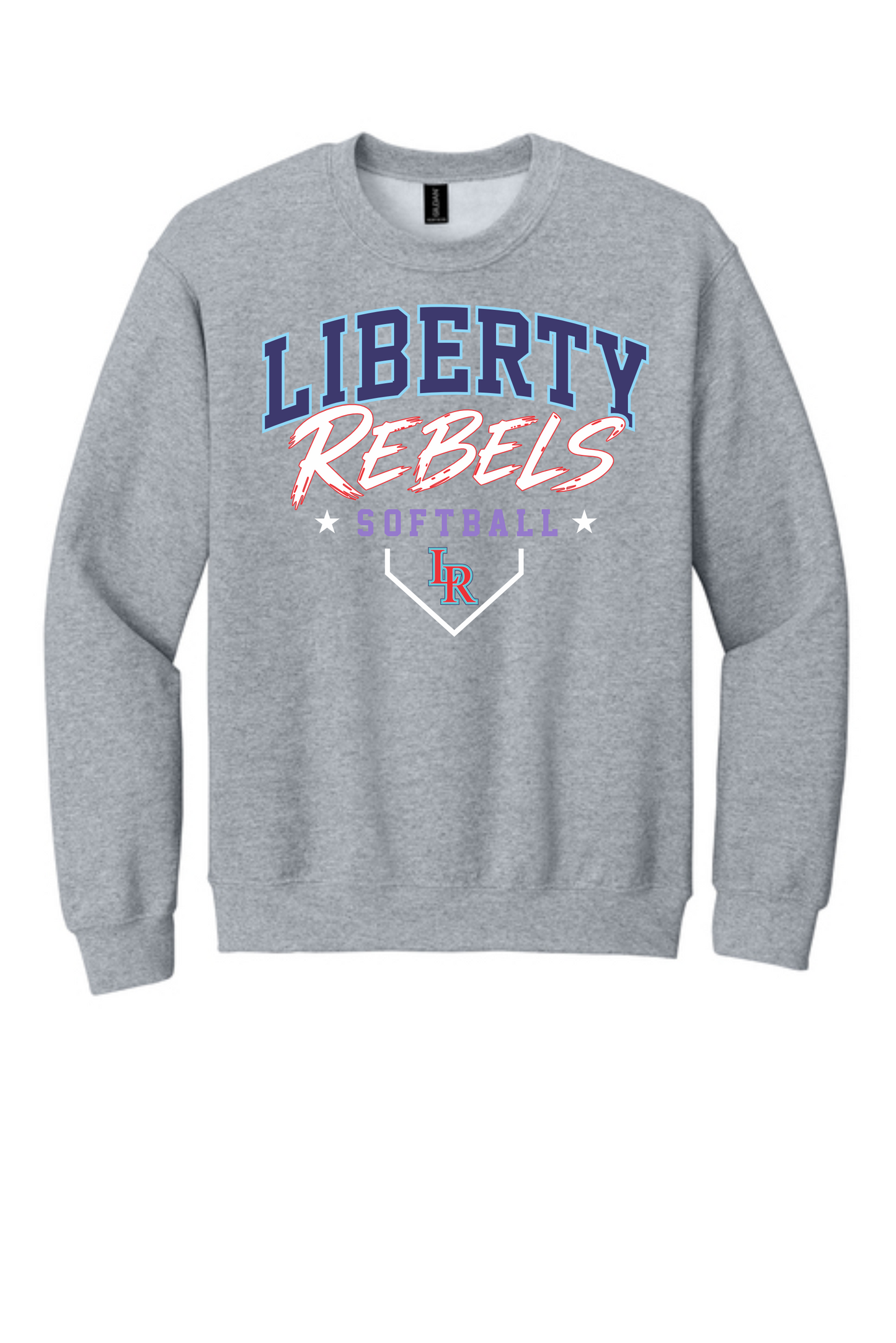 LR softball purple and blue