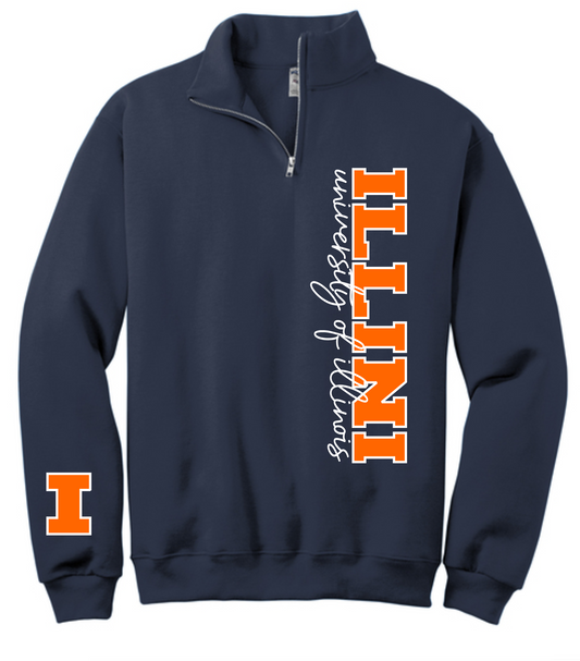 Adult vertical 1/4 zip